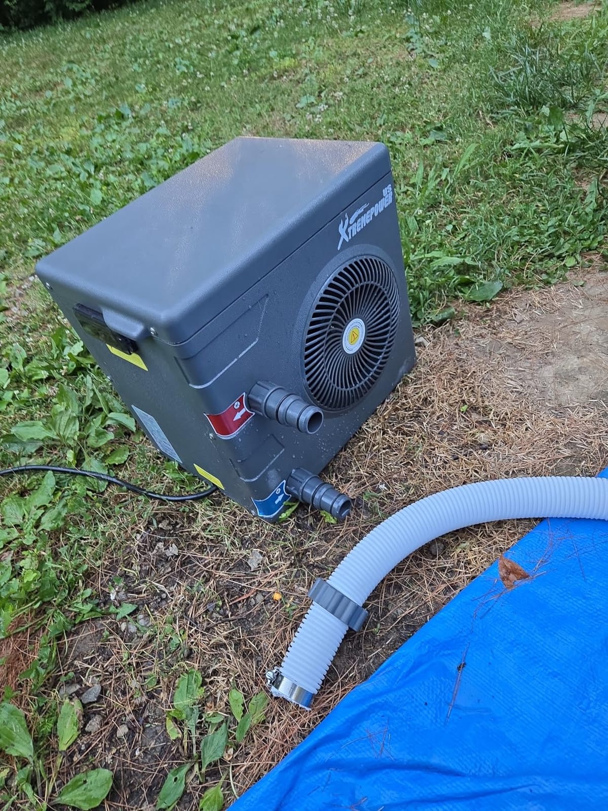 XtremepowerUS Pool Heat Pump 14,800 BTU, Above Ground Swimming Pool Heater for Pools Up to 4,000 Gallons, Titanium Heat Exchanger, 115V/60Hz customer photo 1