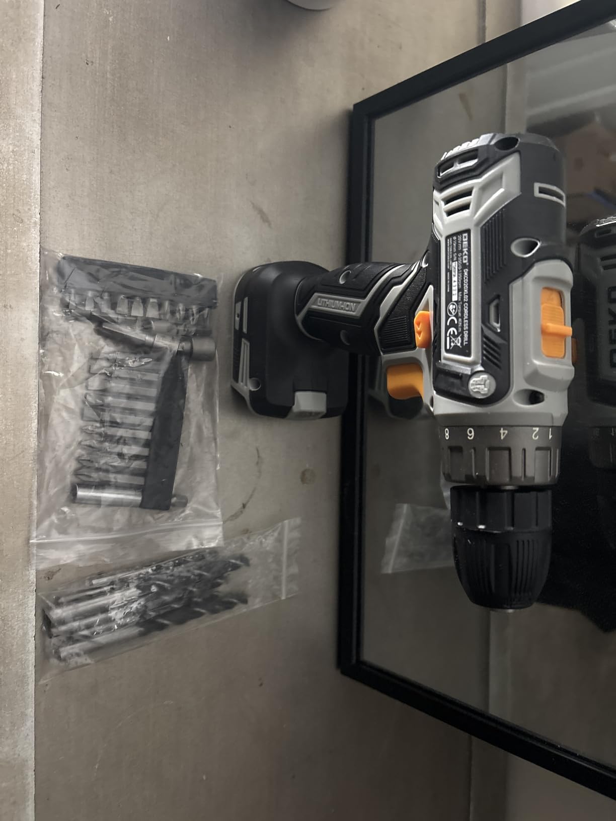 Power Drill Cordless: DEKOPRO Cordless Drill 20V Electric Power Drills Set Tool Drills Cord-less Set with Battery and Charger customer photo 1