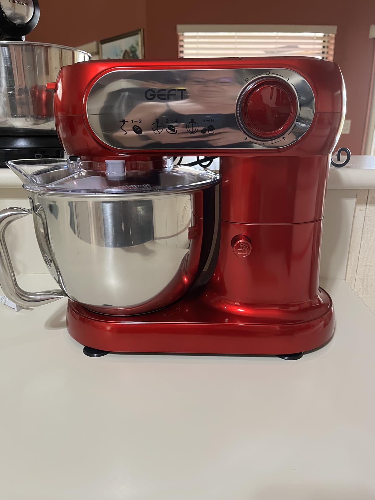 Stand Mixer, 6QT Mixers Kitchen Electric Stand Mixer, Dough Mixer Red customer photo 1