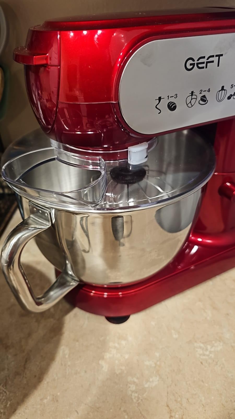 Stand Mixer, 6QT Mixers Kitchen Electric Stand Mixer, Dough Mixer Red customer photo 2