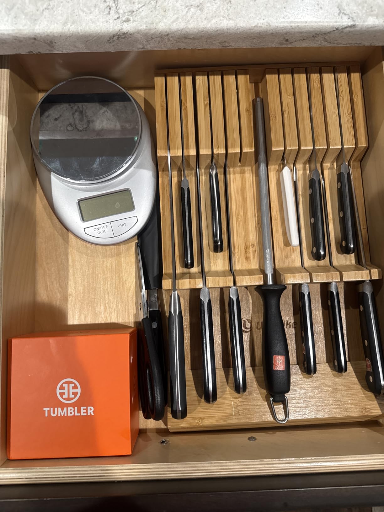 The Original Tumbler Rolling Knife Sharpener™ (Wood) customer photo 1
