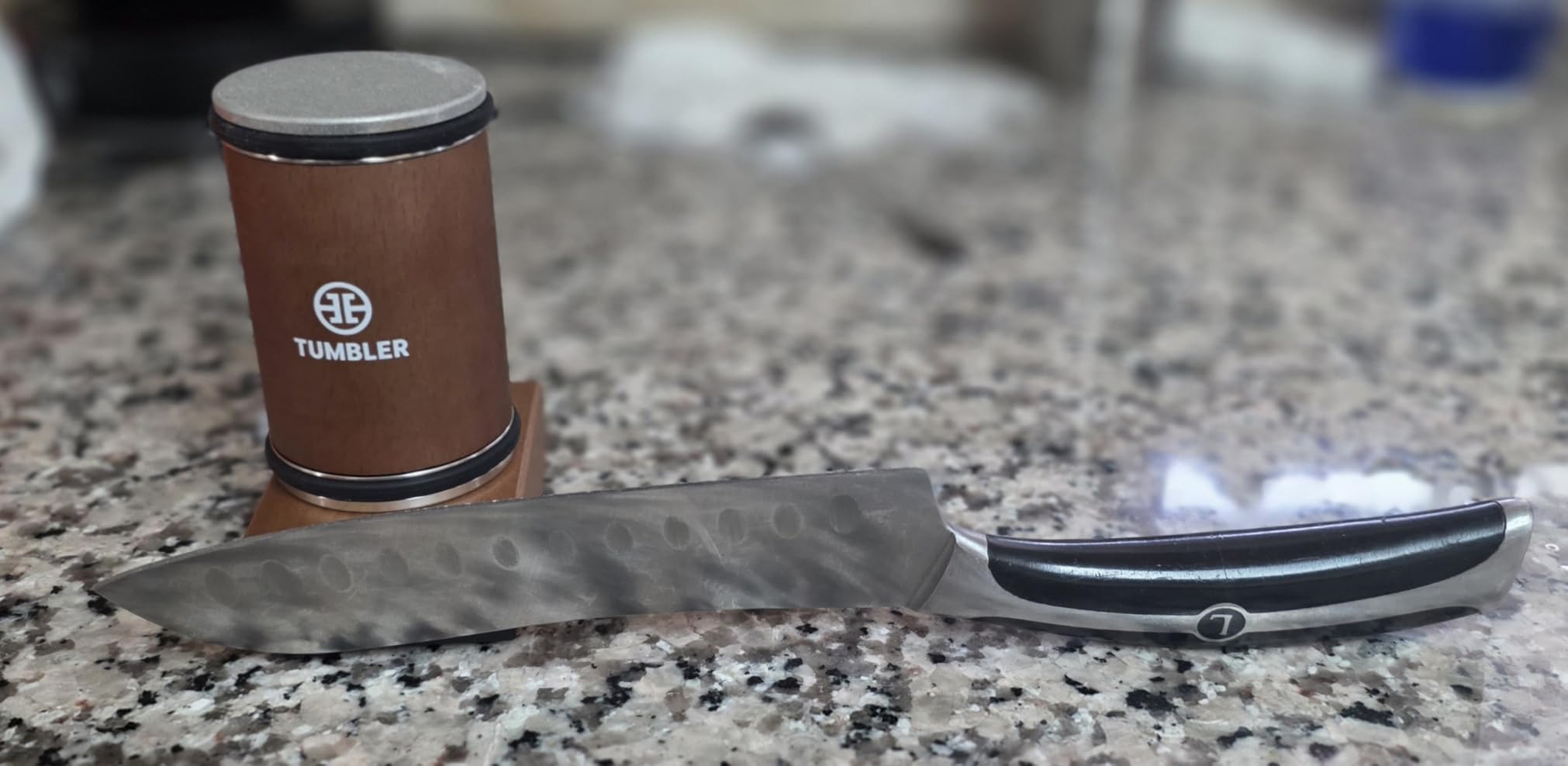 The Original Tumbler Rolling Knife Sharpener™ (Wood) customer photo 2