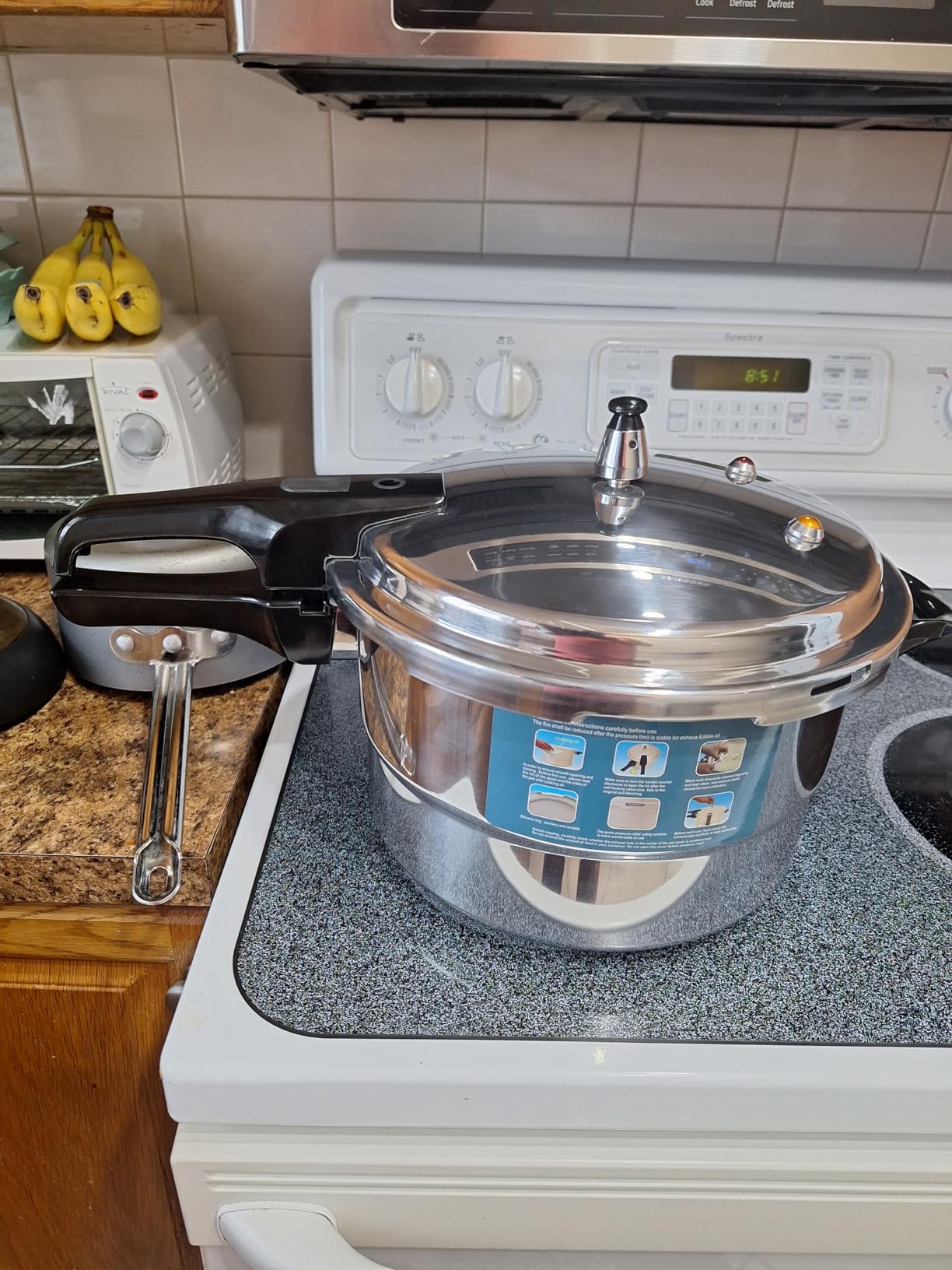 WantJoin 8Qt Aluminum Pressure Cooker w/Release Valve & Multiple Protective Devices,Pressure Canner Compatible with Gas & Induction Cooker,Canner Rack Included customer photo 2
