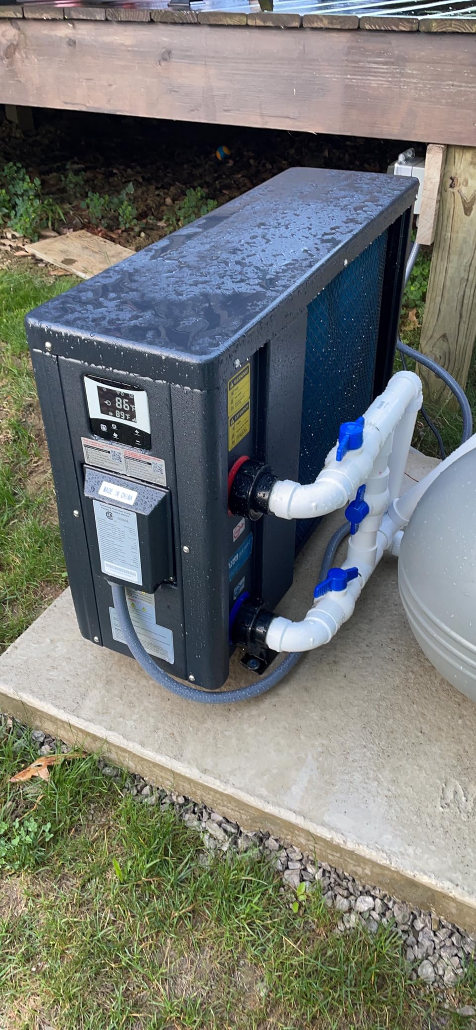 Raypak Crosswind 40i 33,000BTU Electric Swimming Pool Heat Pump Heater, 208/230V Hard Wired Inverter Technology, WiFi, Above Ground & In Ground Pool and spa Heater and Chiller, 9000 Gallon, Heat Cool customer photo 2