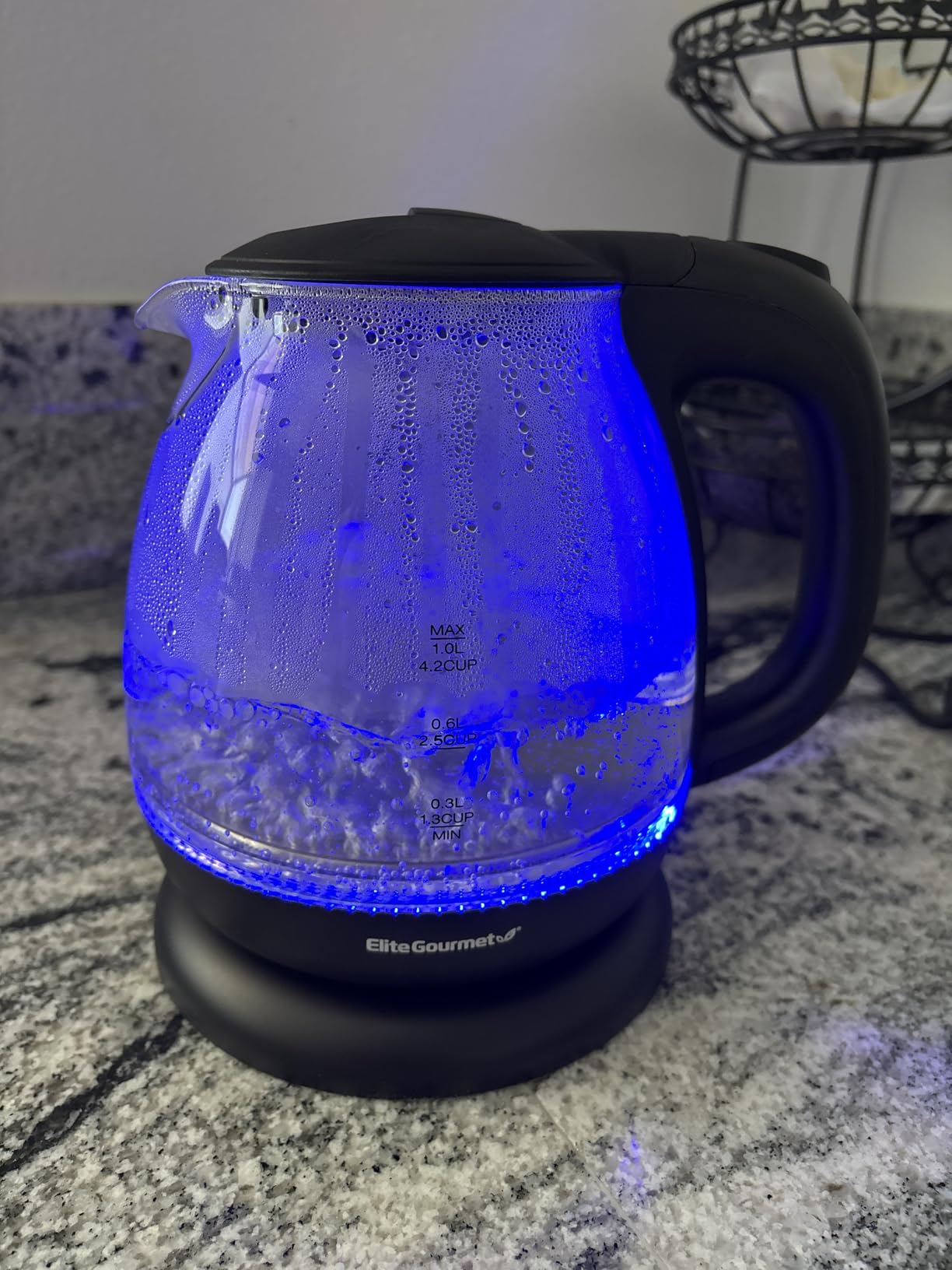 Elite Gourmet EKT3001 1L Digital Kettle, 304 Stainless Steel, Matte Black customer photo 1