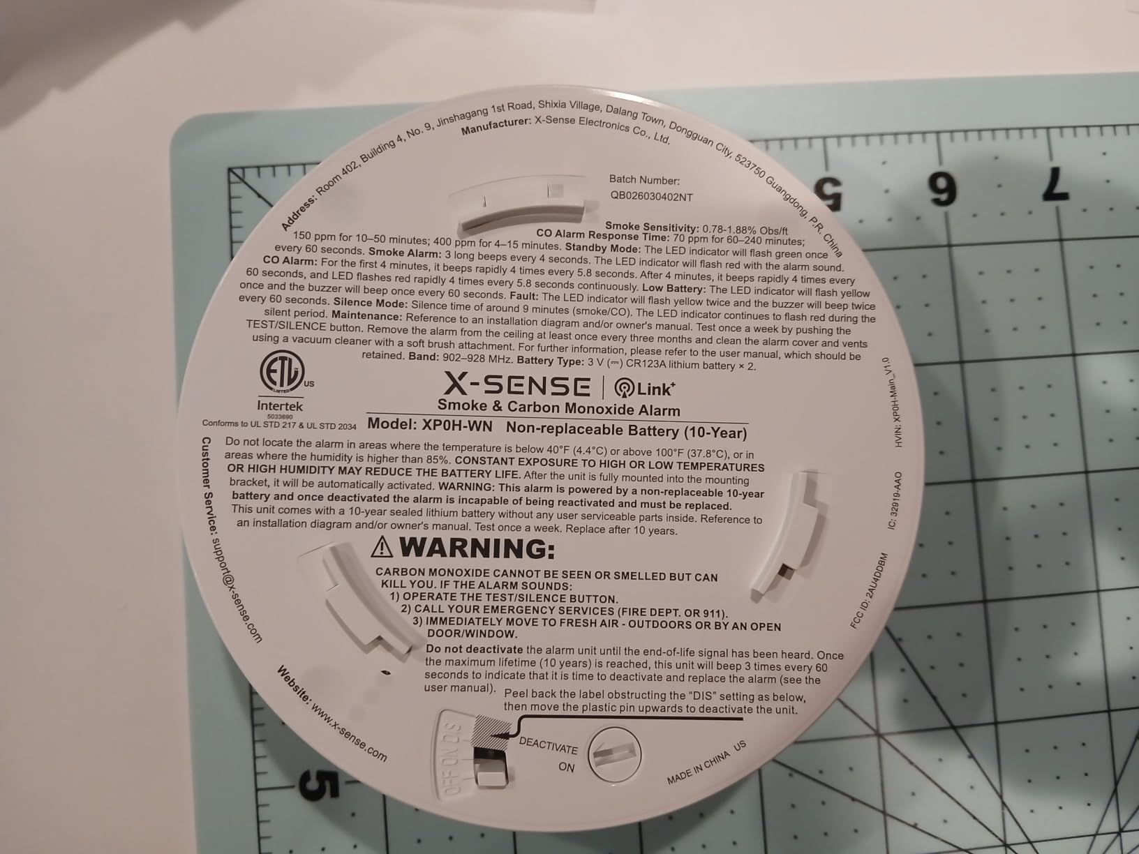 X-Sense Wireless Combination Smoke and CO Detector, XP0H-WN, 3-Pack customer photo 1