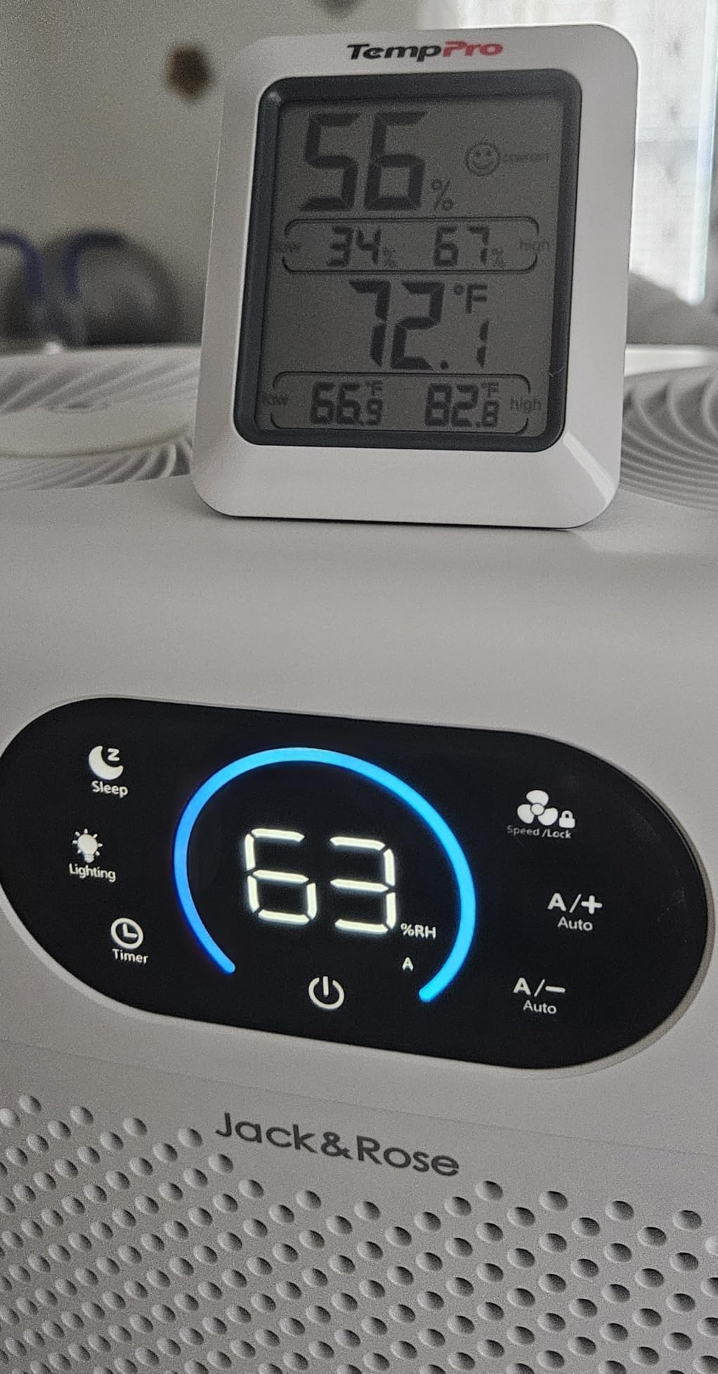 Reuseable Wick Evaporative Humidifier for Bedroom Quiet Healthy Baby Humidifier, No White Dust, Evaporative Humidifier Large Room 800ml/h 3 Speeds, 2 customer photo 2
