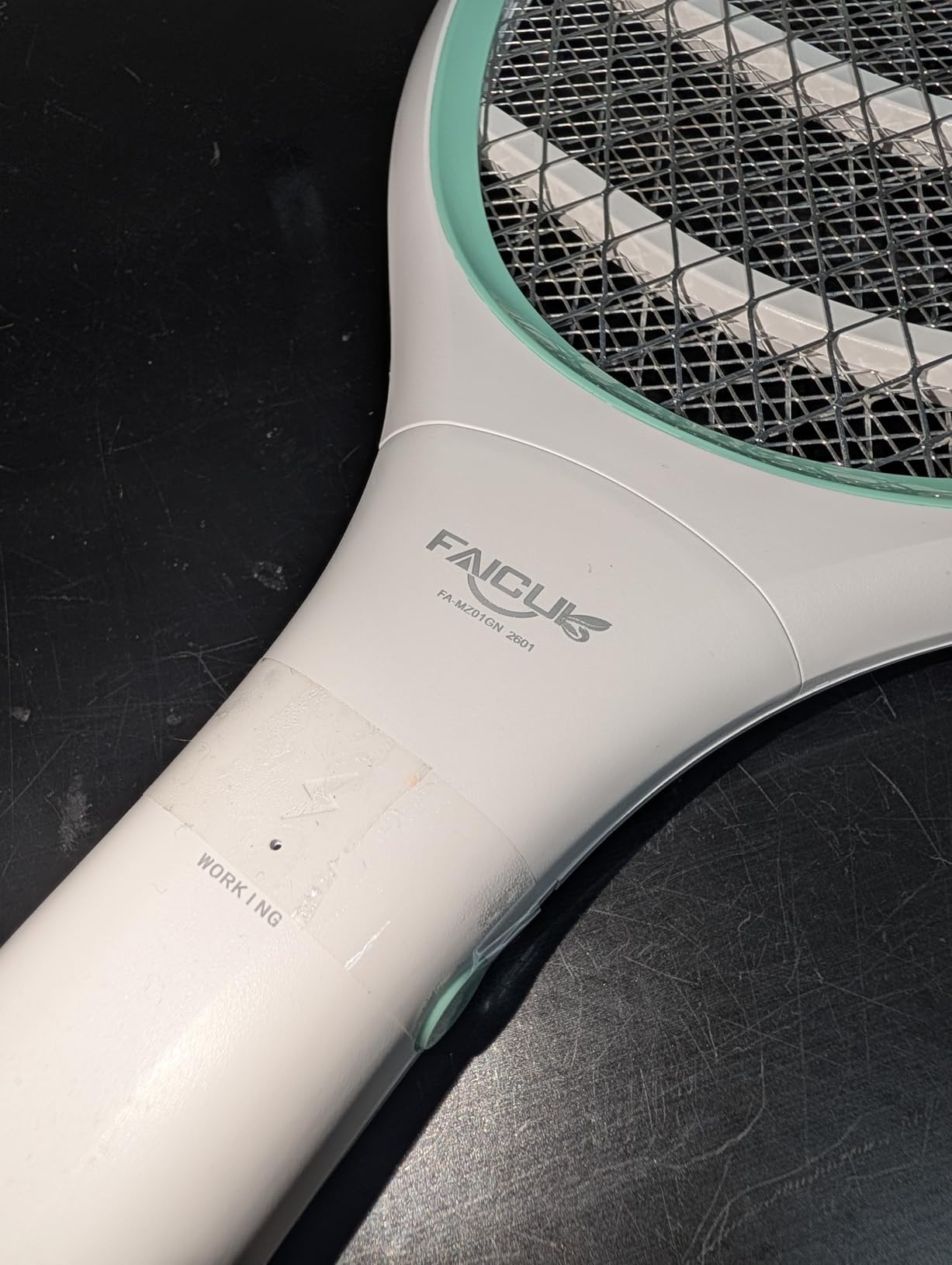 Faicuk Rechargeable Handheld Bug Zapper Racket 2 in 1 Electric Fly Swatter (2 in 1 Green) customer photo 1