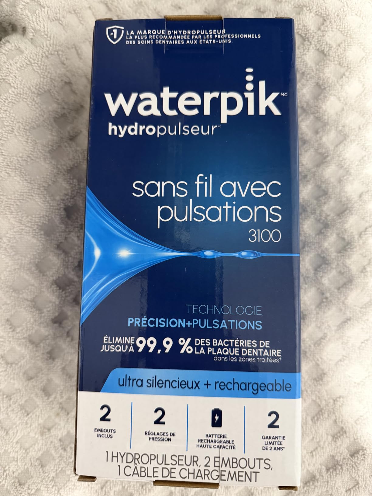 Waterpik Cordless Pulse 3100 Portable Water Flosser, Rechargeable, White customer photo 2
