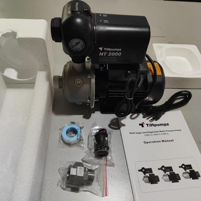 CHB Multistage Centrifugal Water Booster Pump for Whole House – 2/3HP, 110V/60Hz, Max Flow 78 GPM, High Flow for Multiple Bathrooms, Commercial & Farm Use(CHB2-3) customer photo 2