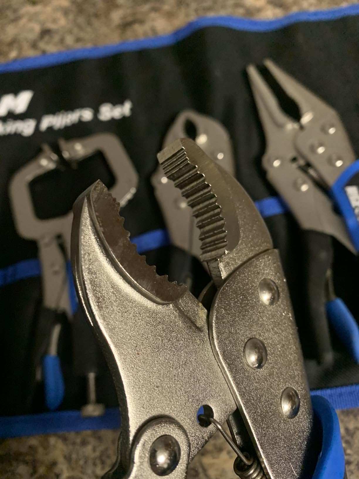 Rizom 6-Piece Vice Grips Pliers Set, Locking Pliers with Rolling Pouch customer photo 2