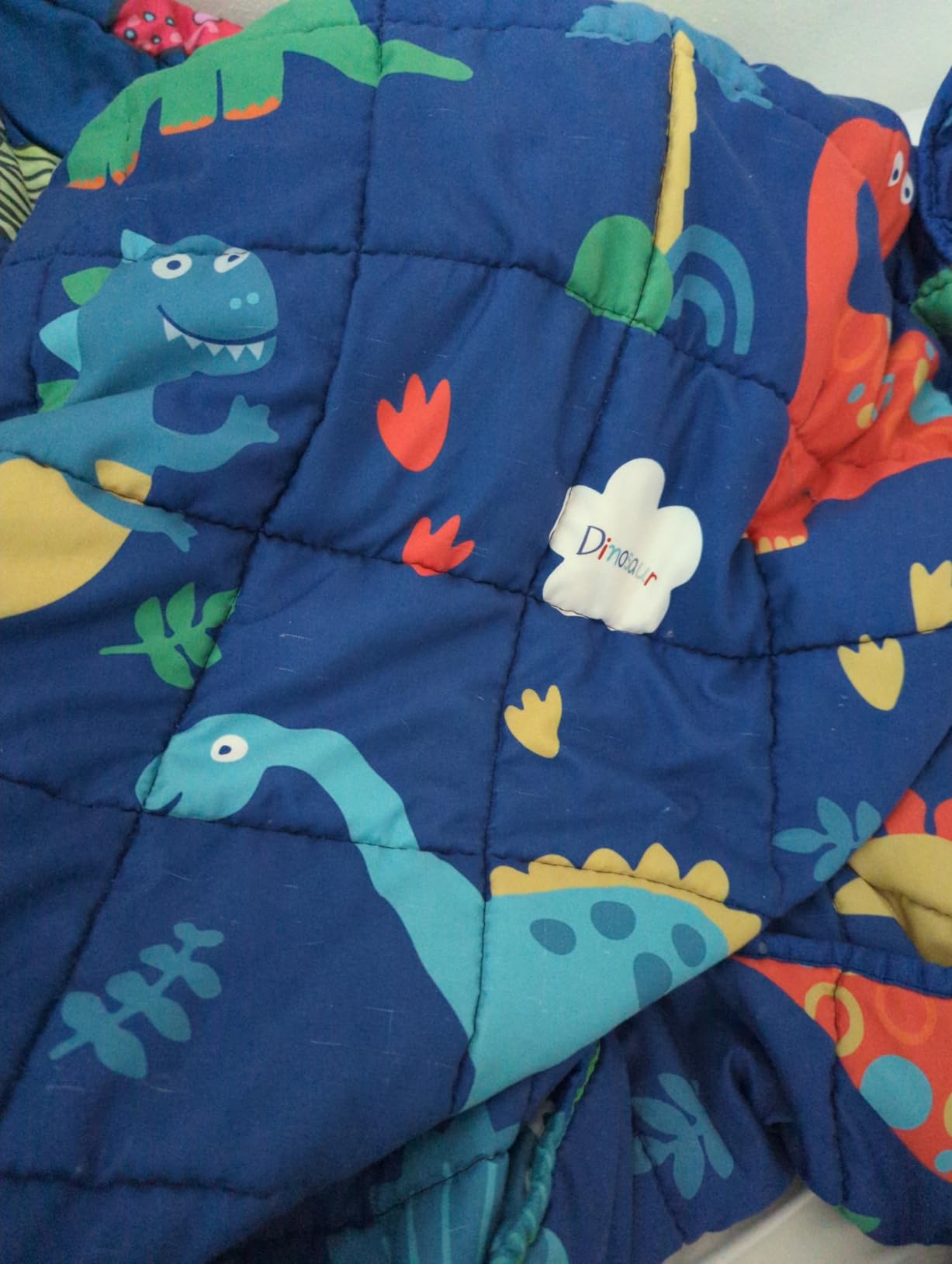 Weighted Blanket, Microfiber 7 lbs, Purple Alpaca Design for Kids, 41 x 60 inches, Breathable, Glass Beads, Machine Washable, All Seasons, 7lbs customer photo 1