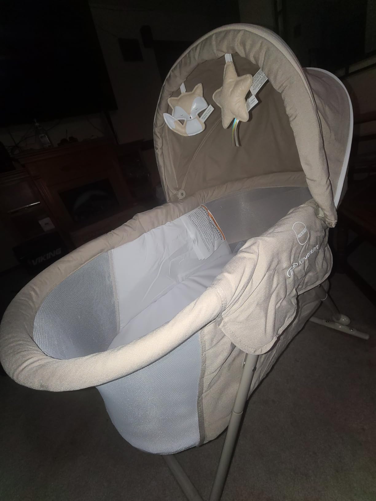 Kinderkraft LOVI Travel Bassinet for Baby, Beige customer photo 2