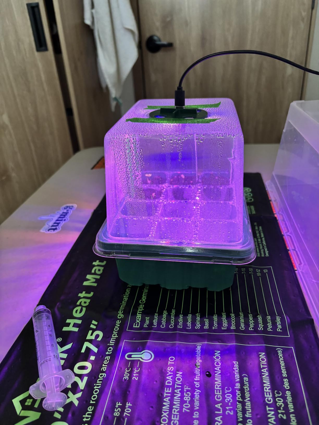 Seed Starter Trays with Grow Light Kit, 2 Pack Plant Greenhouse Propagator customer photo 1