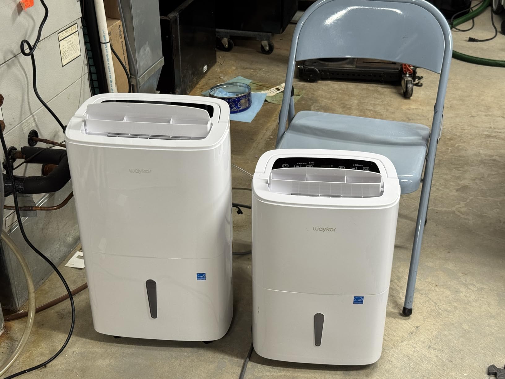 Waykar 150 Pint Commercial Dehumidifier with Pump & Drain Hose for Basement customer photo 1