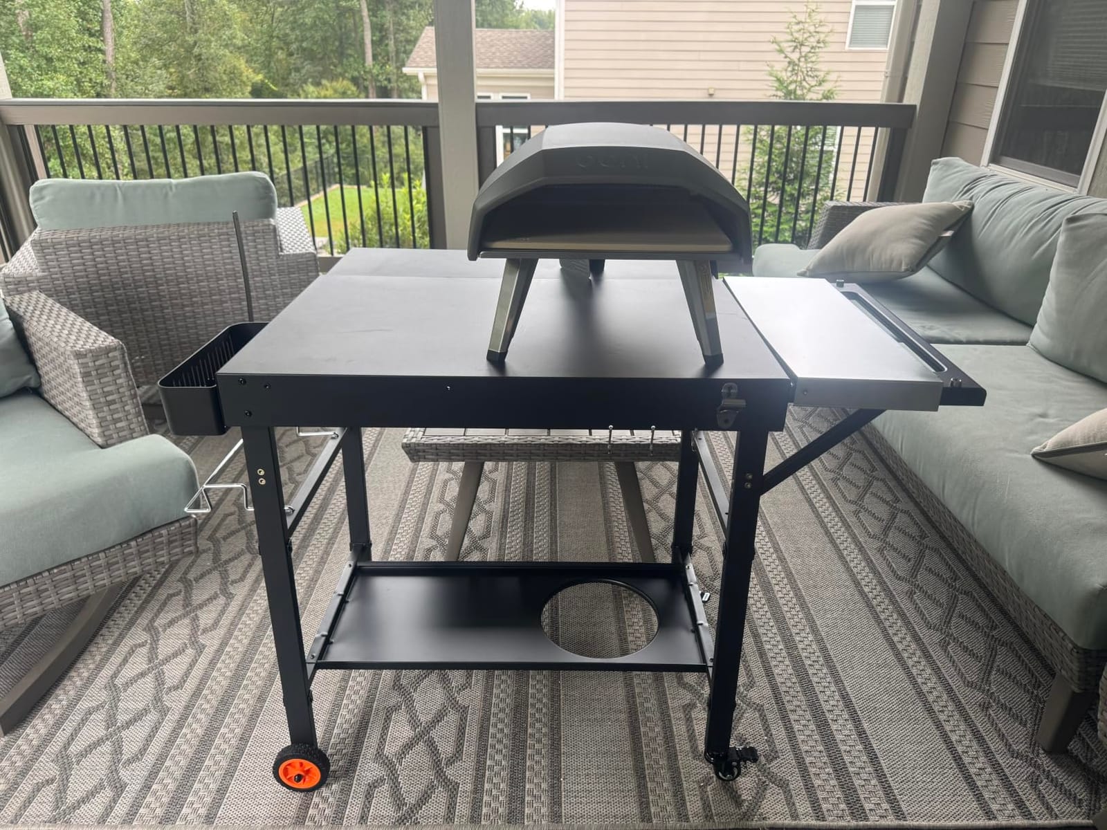 EUTRKei Griddle Table for Blackstone, Grill Stand Cart for 17