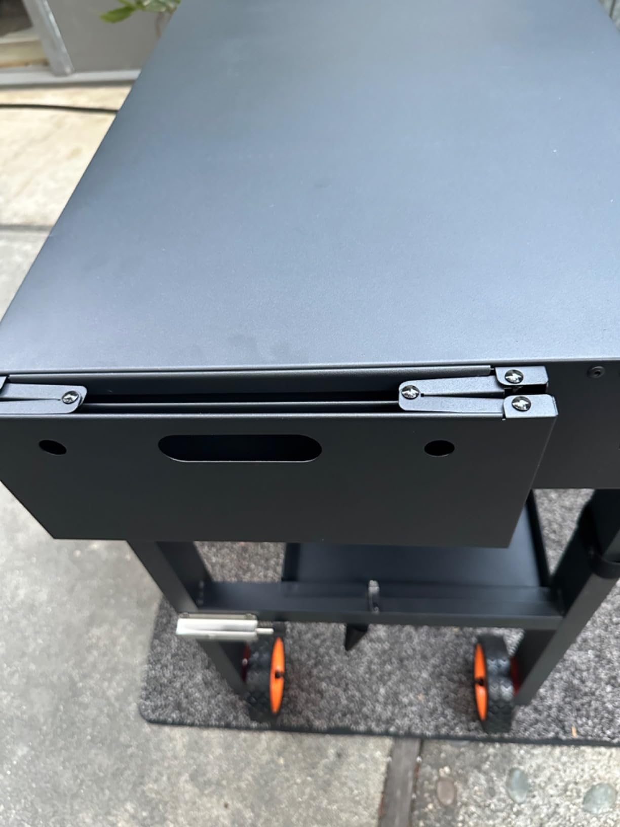 Grill Cart for Blackstone Griddle, Sturdy Grill Table, Blackstone Stand for 22 inch with Caddy, Blackstones Griddle Table with Wheels, Griddles Table Ninja Grill Stand for Tailgating, Camping customer photo 2