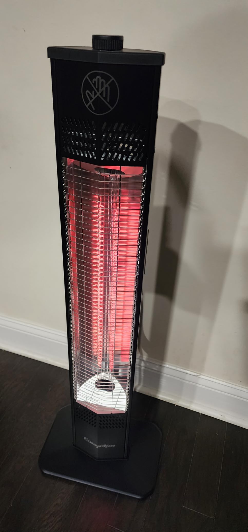 Encyclpo Patio Heater for Outdoor Use,1500W Infrared, 36 in Portable Tower Heater, 3 Levels, IPX5 Waterproof, Tip-Over&Overheat Protection for Garage, Indoor, Large Room, Backyard, Home customer photo 1