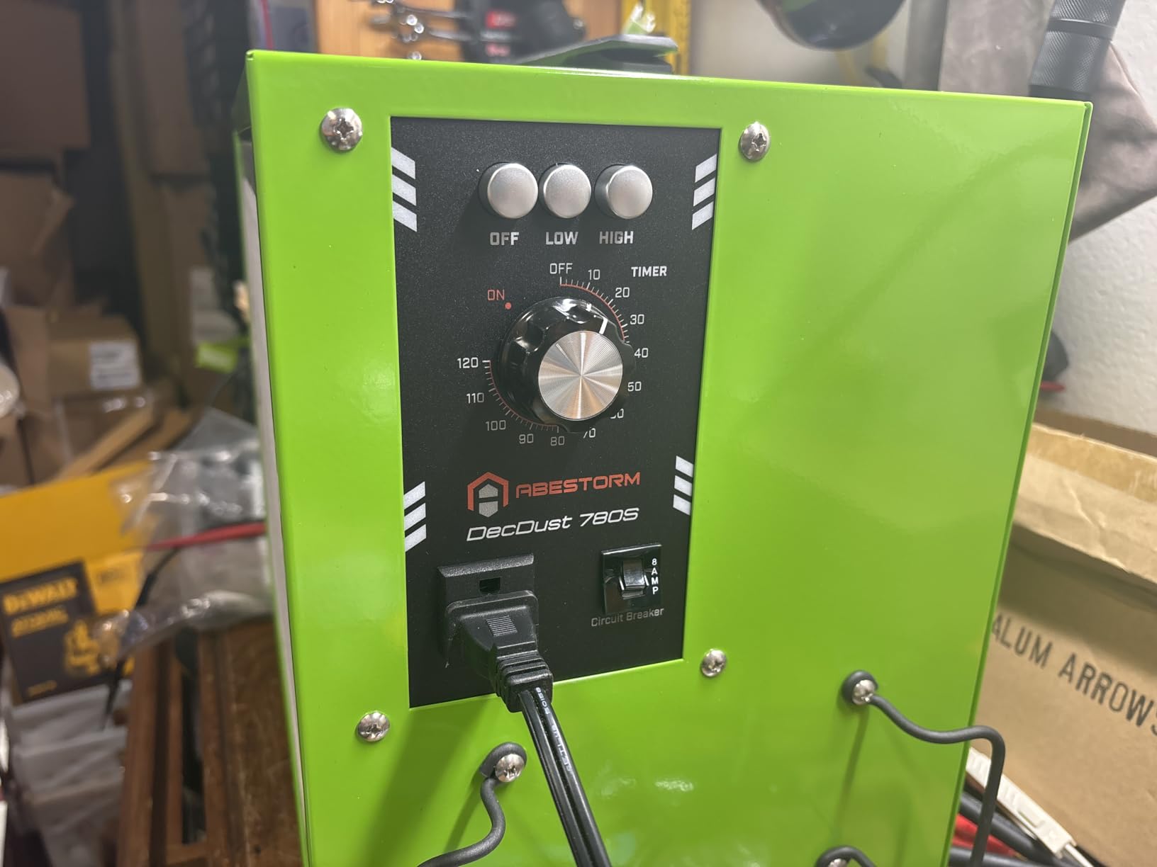 Abestorm Tabletop Dust Collector with Timer for Woodworking Shops customer photo 2