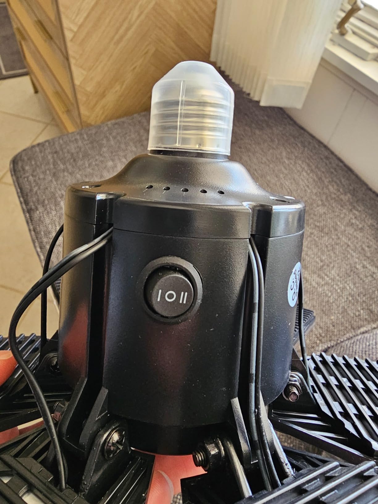 150W Motion Sensor Garage Light, 15000LM Motion Activated Garage Light, 3 Modes PIR Sensor Garage Ceiling Lights, 6 Deformable Panels LED Shop Lights for Attic Porch Stairway, E26/E27 customer photo 1