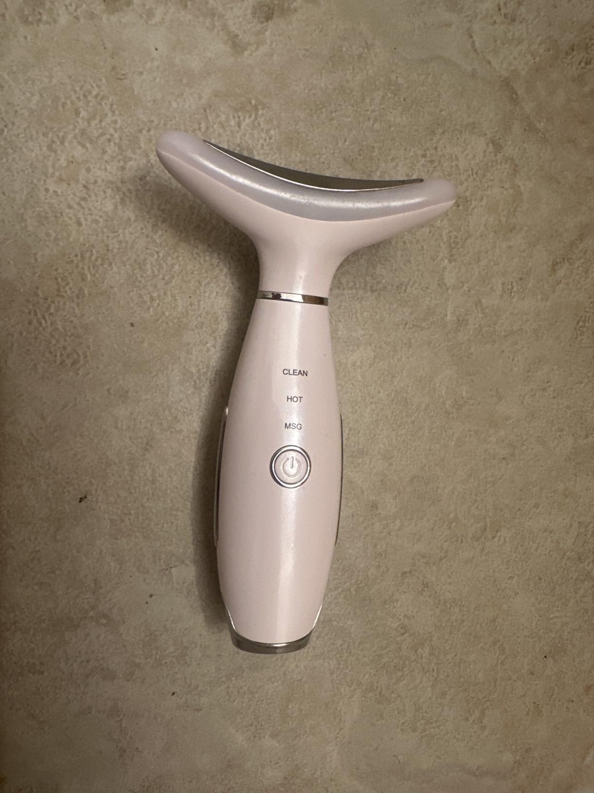 Dopsikn 7 Color Galvanic Machines - Red Light Therapy for Face and Neck, Face Massager Tool for Wrinkles, Double Chin, Vibrating Facial Massager with Thermals, Pink customer photo 2