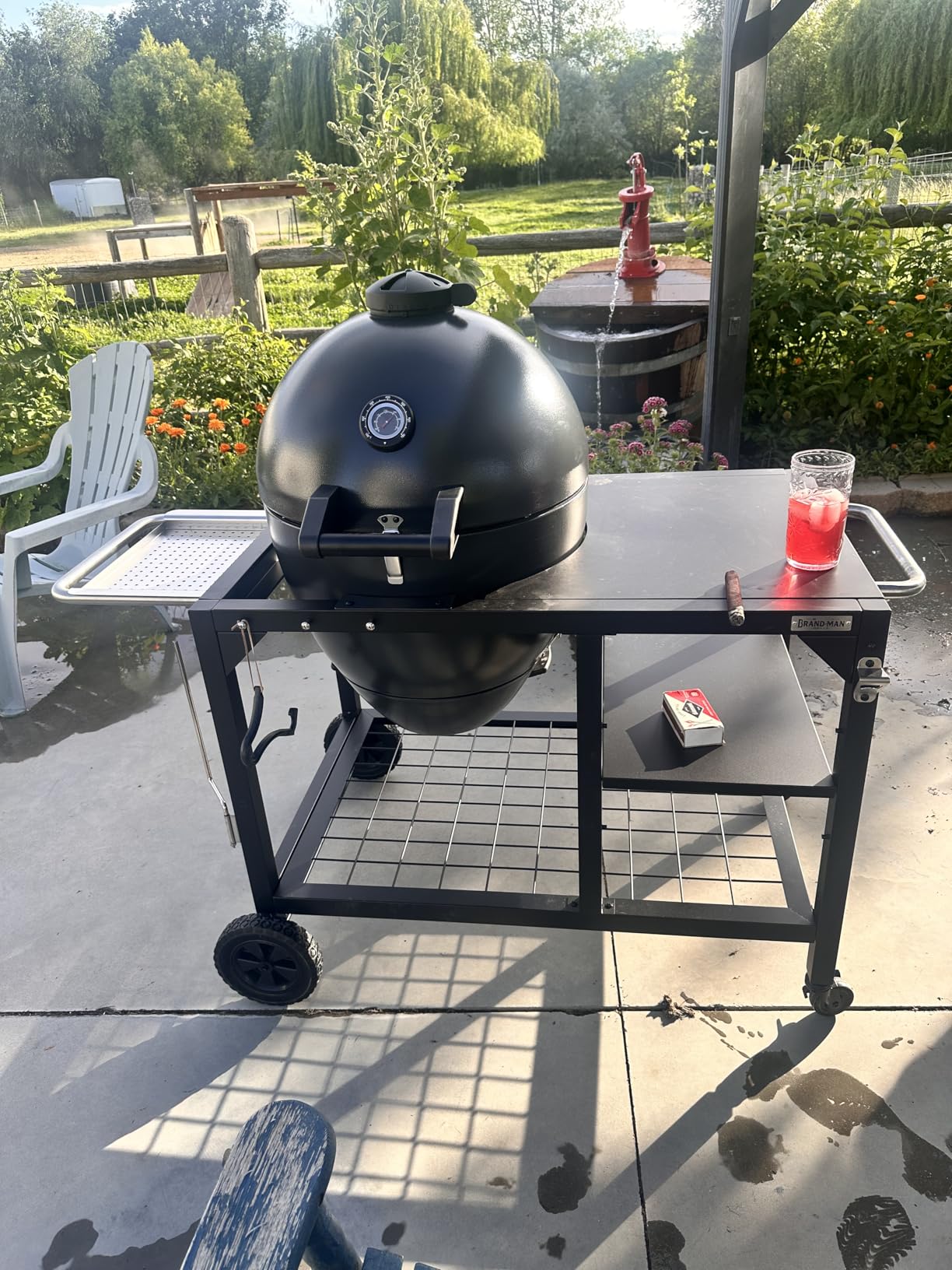 Brand-Man Steel Kamado Charcoal Grill & Smoker customer photo 1