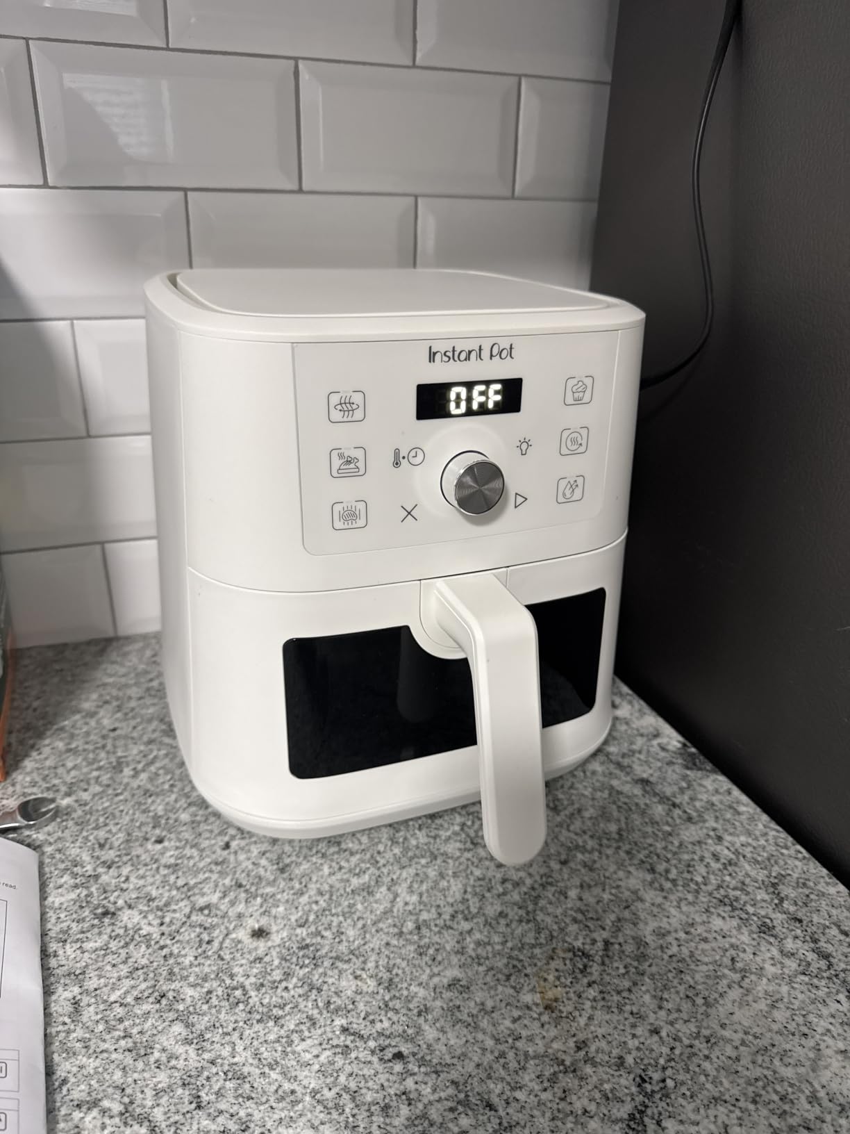 Instant Pot 4Qt VORTEX 6-in-1 Mini Air Fryer, Custom Program Options, Air Fry, Broil, Roast, Dehydrate, Bake, Reheat, Sea Salt, 4 Quarts customer photo 1