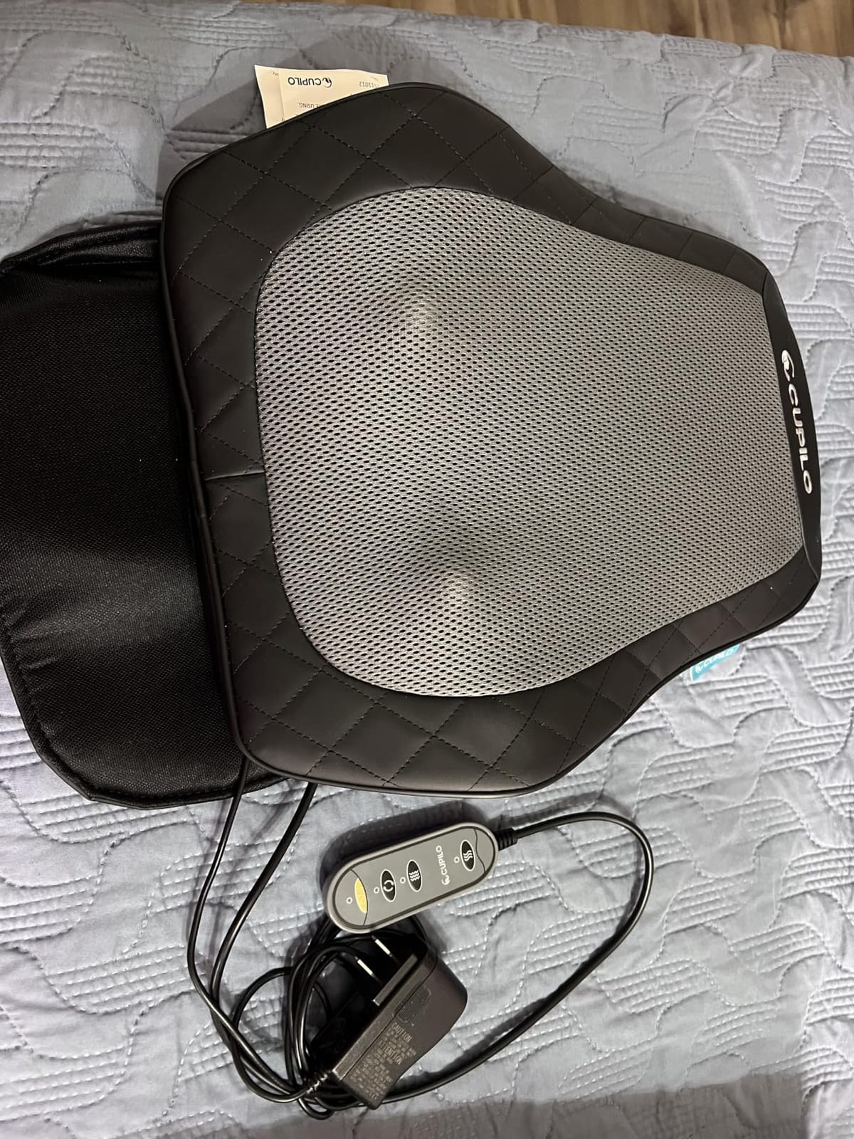 CuPiLo Shiatsu Back Massager with Heat, FSA Eligible HSA, 8 Rotating Nodes customer photo 2