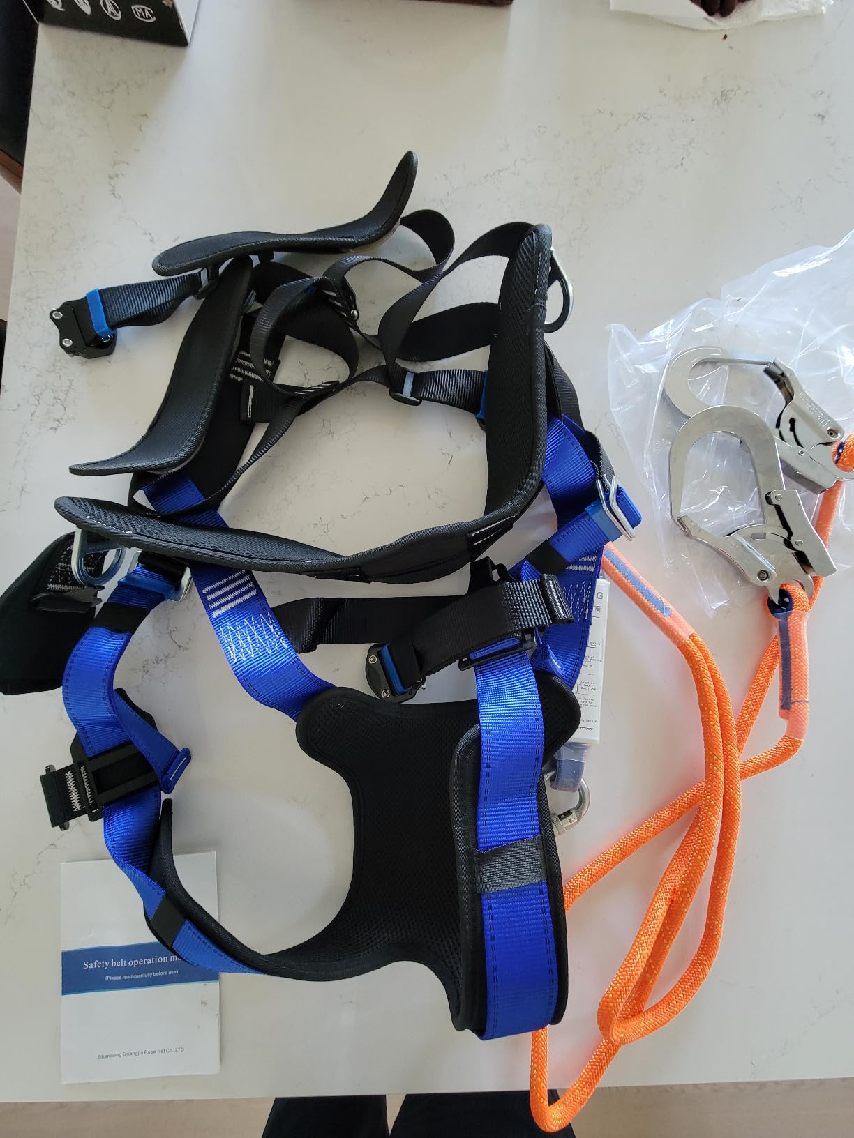 DIJJIG Safety Harness Fall Protection Kit with Shock Absorbing Lanyard customer photo 1
