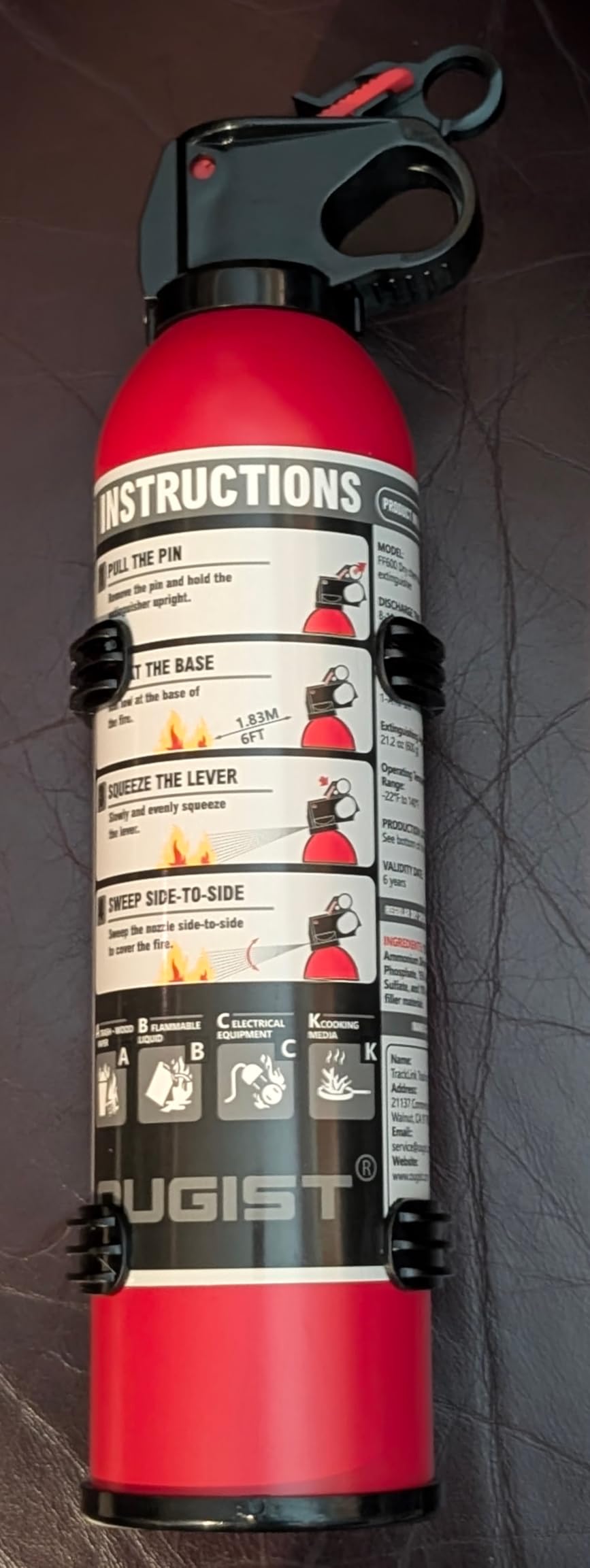 Small Fire Extinguisher for Home & Car – (2-Pack, 1.32lb Each) Portable ABC Chemical Powder Fire Extinguishing Spray | For Kitchen Grease, Electrical, Vehicle & Garage Fires, Easy to Use customer photo 1