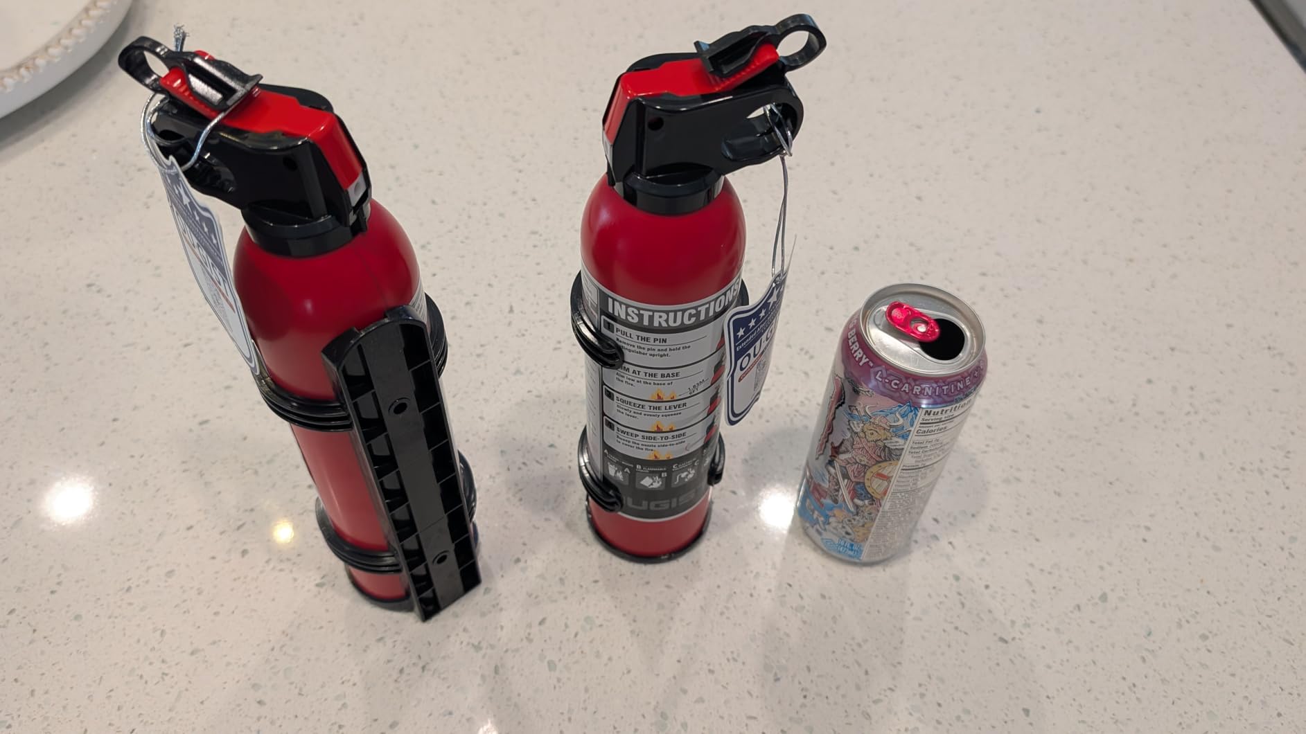 Small Fire Extinguisher for Home & Car – (2-Pack, 1.32lb Each) Portable ABC Chemical Powder Fire Extinguishing Spray | For Kitchen Grease, Electrical, Vehicle & Garage Fires, Easy to Use customer photo 2