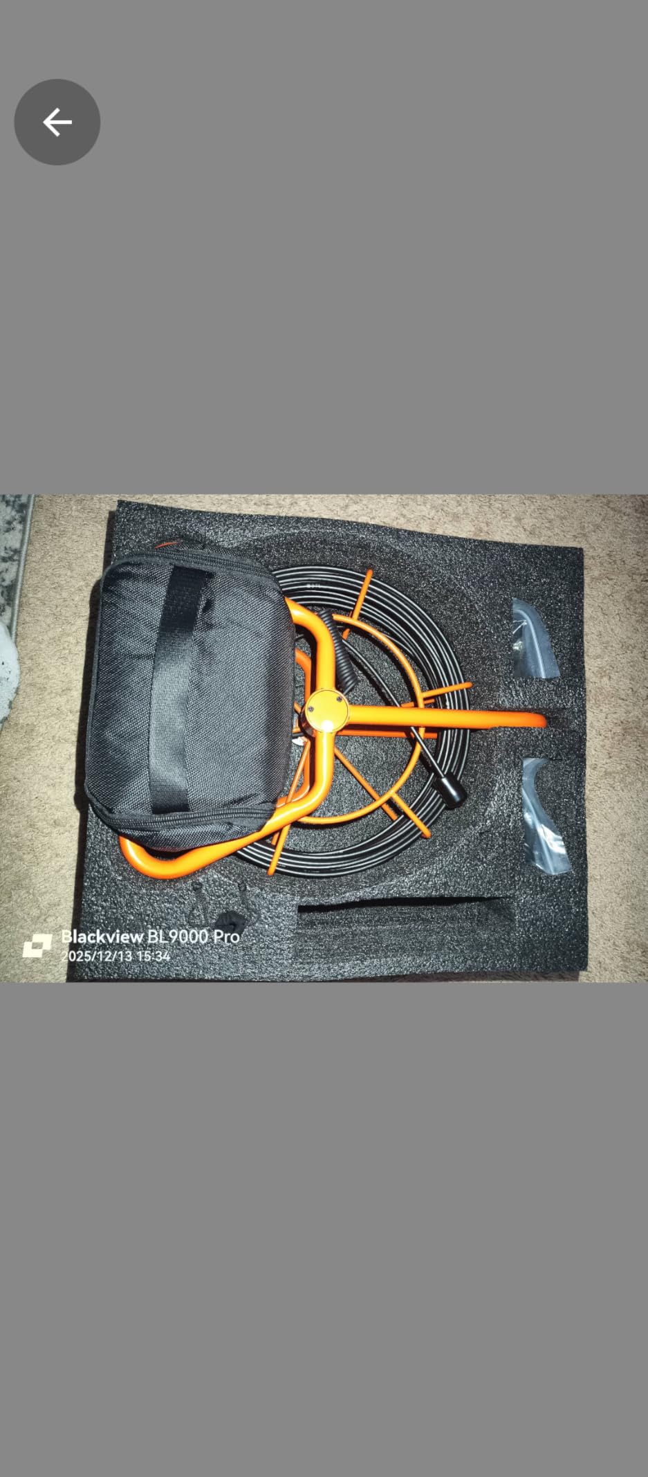 [ChoosePRO®] HD1080P 18mm Sewer Camera 7'' w/1s Twist-Unlock System, DVR-32GB, 0.64'' Thicker Reel, 5000mAh 100FT Marked Cable, Plumbing Pipe Inspection Camera for Drain & Sewer Inspection customer photo 2