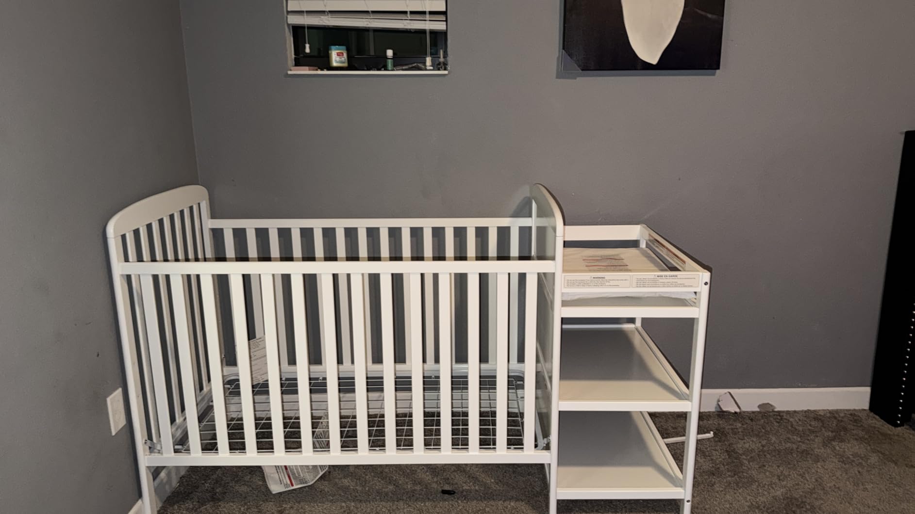 Dream On Me Anna 3-in-1 Convertible Crib and Changer, GREENGUARD Gold customer photo 2