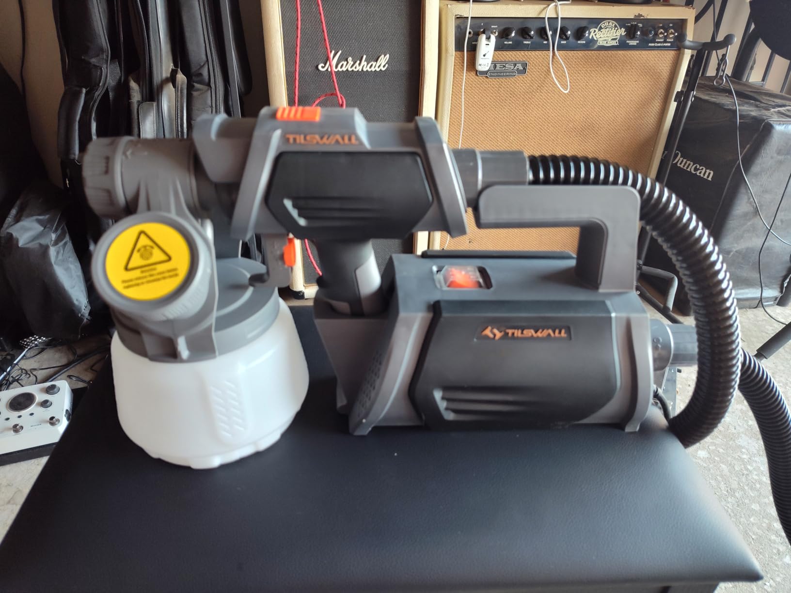 Tilswall Shark800 Paint Sprayer HVLP 800W Electric Spray Paint Gun, Blue customer photo 2