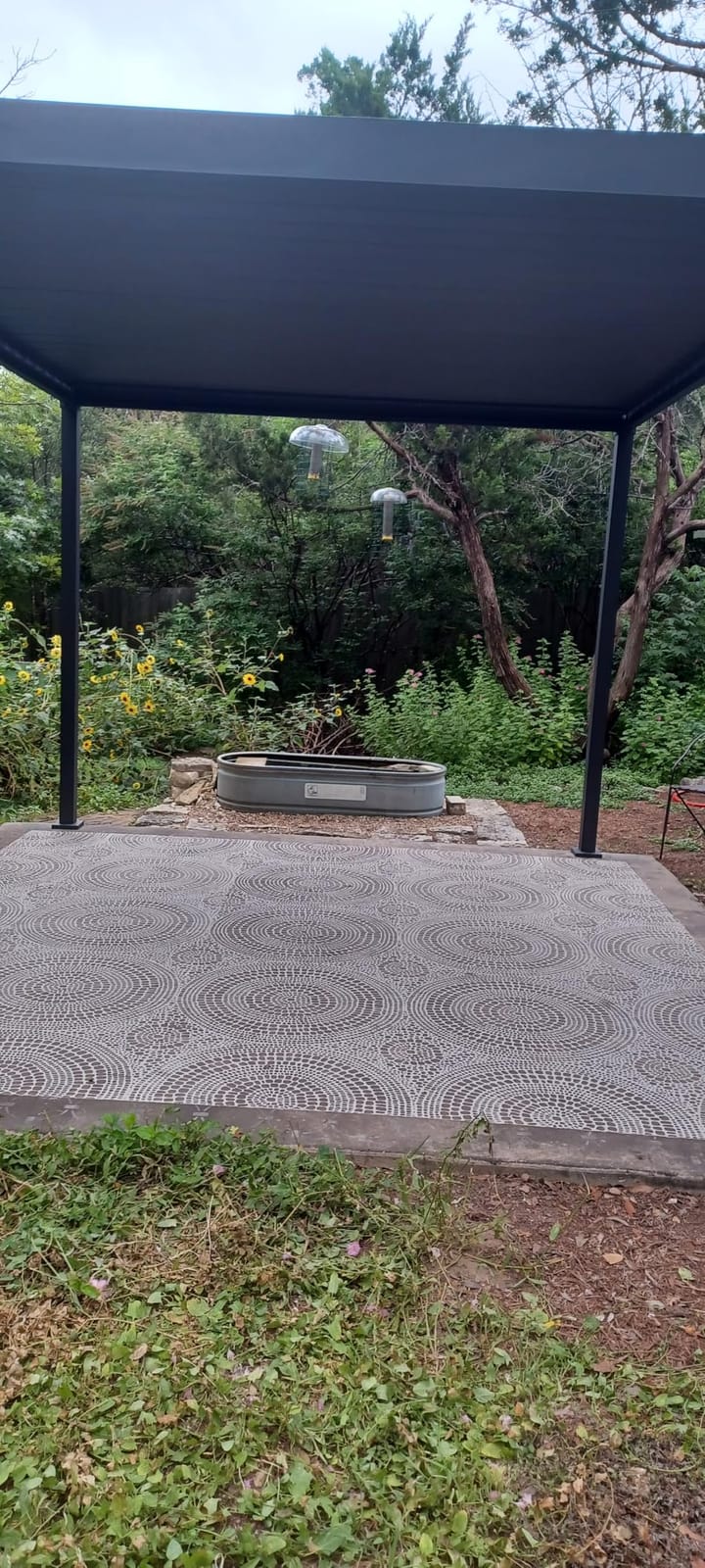 MIRADOR 80S 10'x10' Metal Louvered Pergola with 10FT Shade Screen for Outdoor,Deck,Lawn,Garden,Backyard and Patio,Charcoal customer photo 1