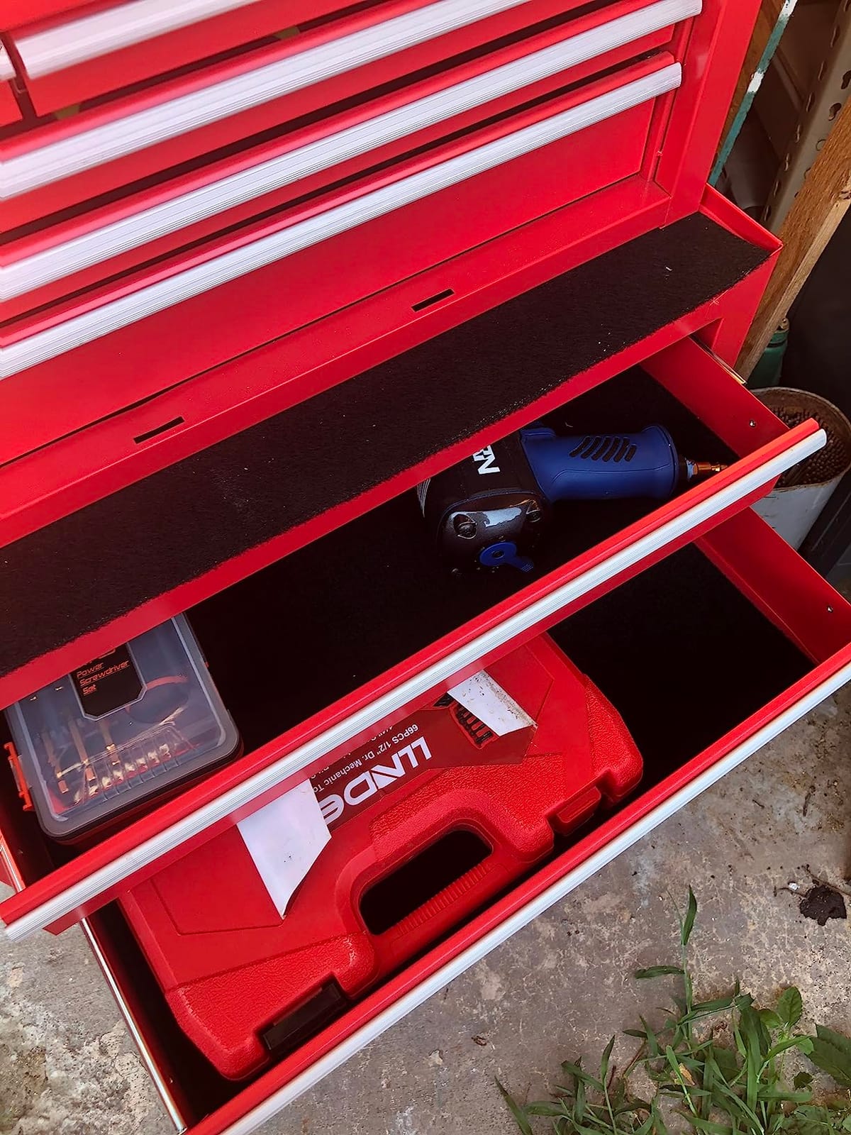 INTERGREAT Rolling Tool Chest with Wheels and 5 Drawers, Detachable Tool Cabinet with Lock for Garage, Locking Mechanic Tool Cart with Black Liner for Warehouse, Workshop, High Capacity customer photo 1