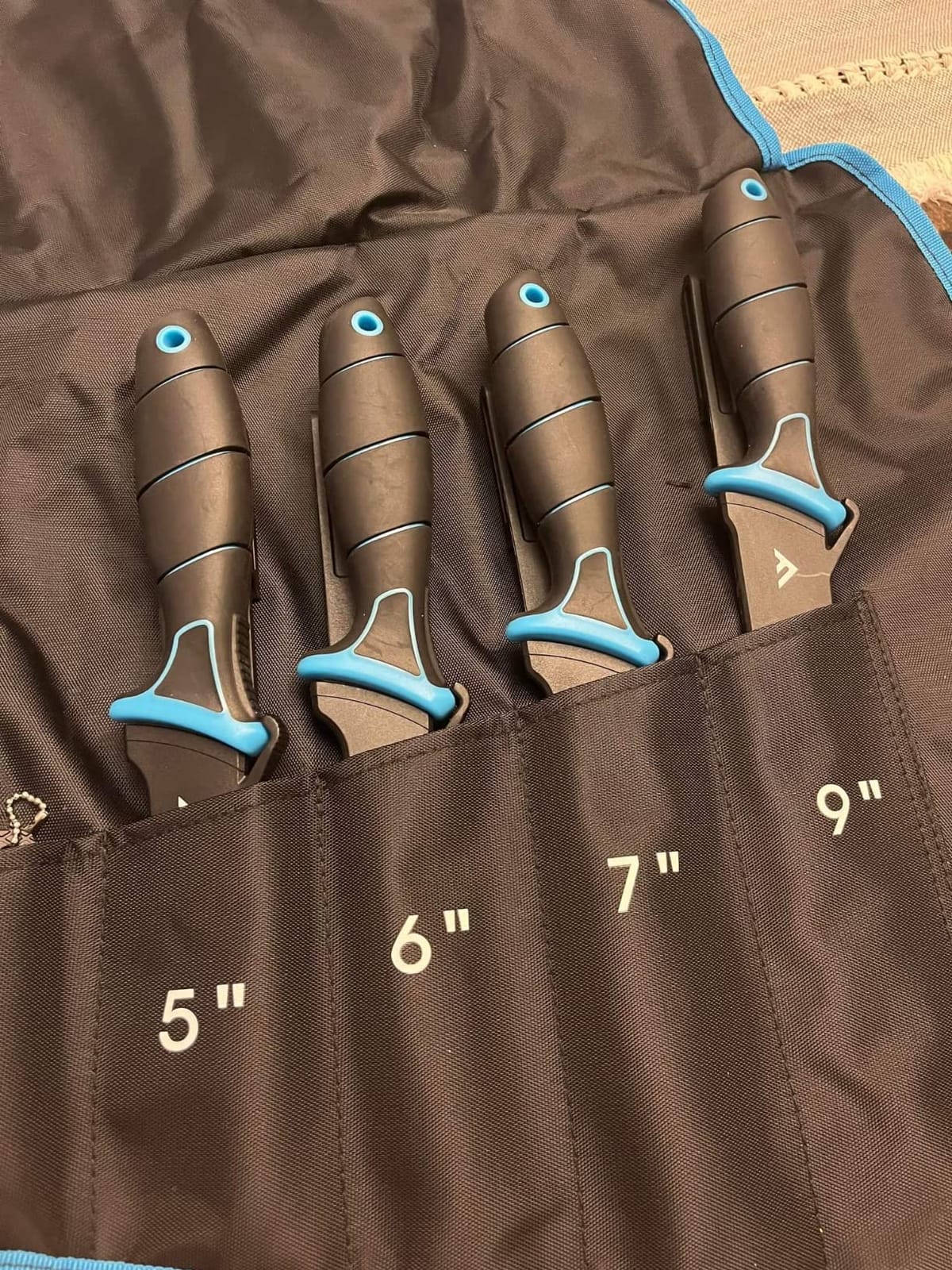 FLISSA 3PCS Fillet Knife Set with Portable Roll Bag customer photo 2