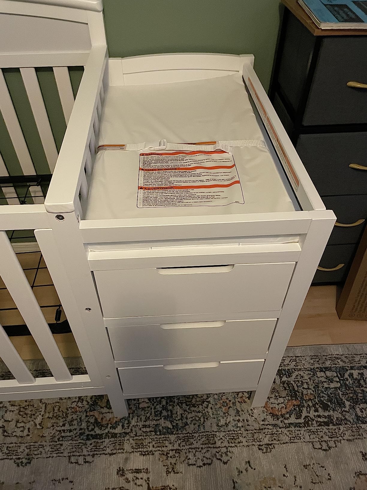 Graco Benton 4-in-1 Convertible Crib and Changer, Hazelnut customer photo 2