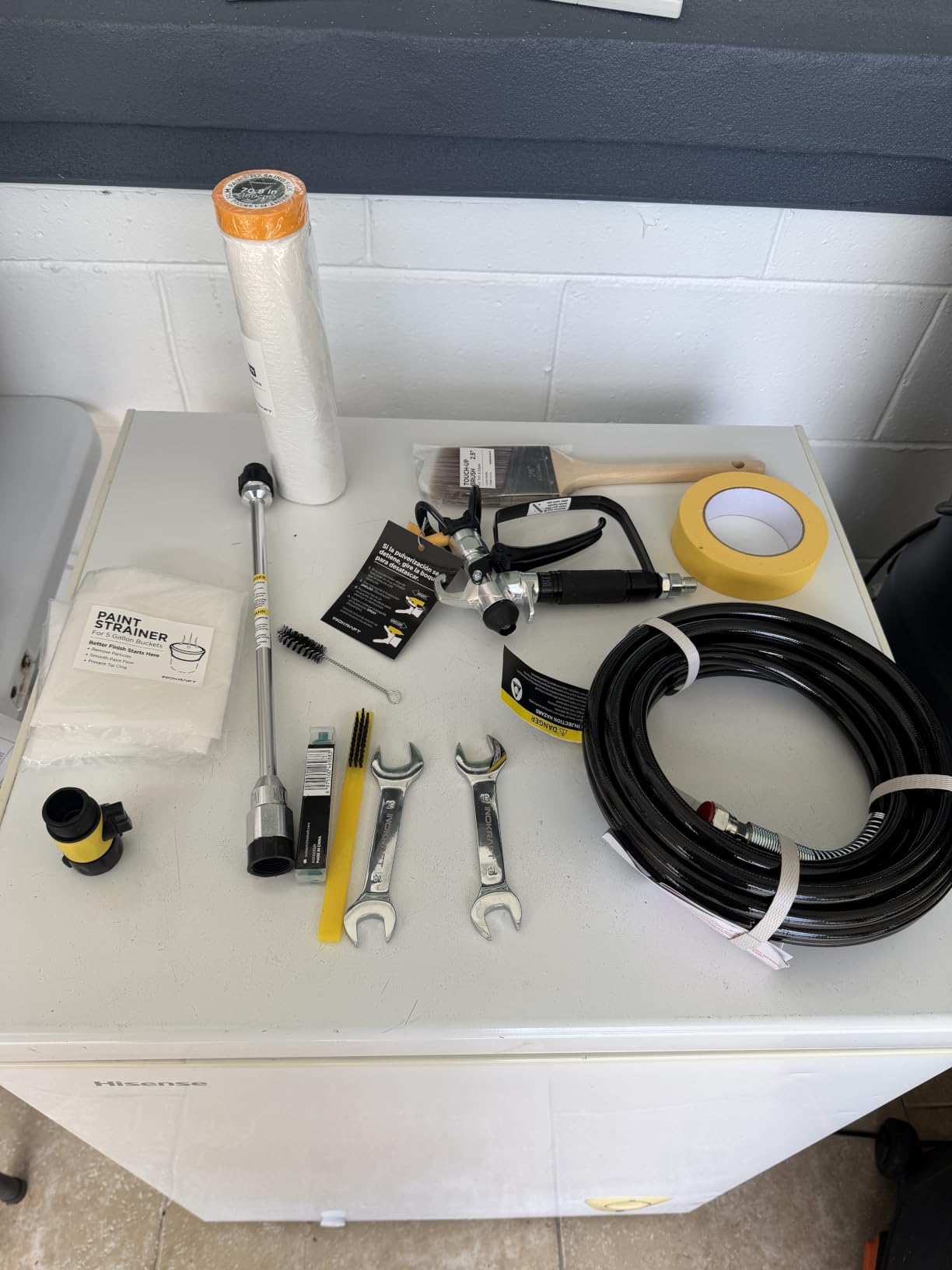 InoKraft NEO Airless Paint Sprayer Kit, 3000 PSI 0.26 GPM, Lightweight customer photo 1
