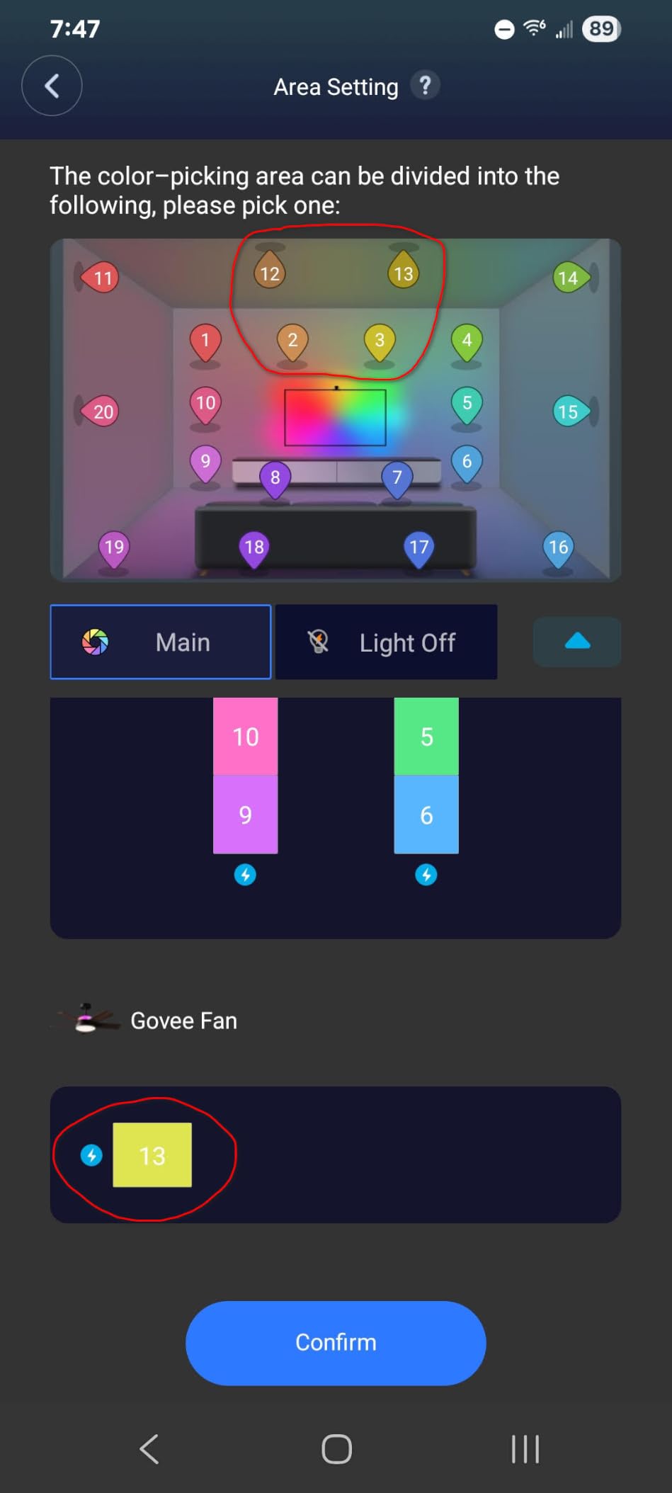 Govee Ceiling Fans with Lights and Remote, RGBIC Smart 52'' flush mount customer photo 1