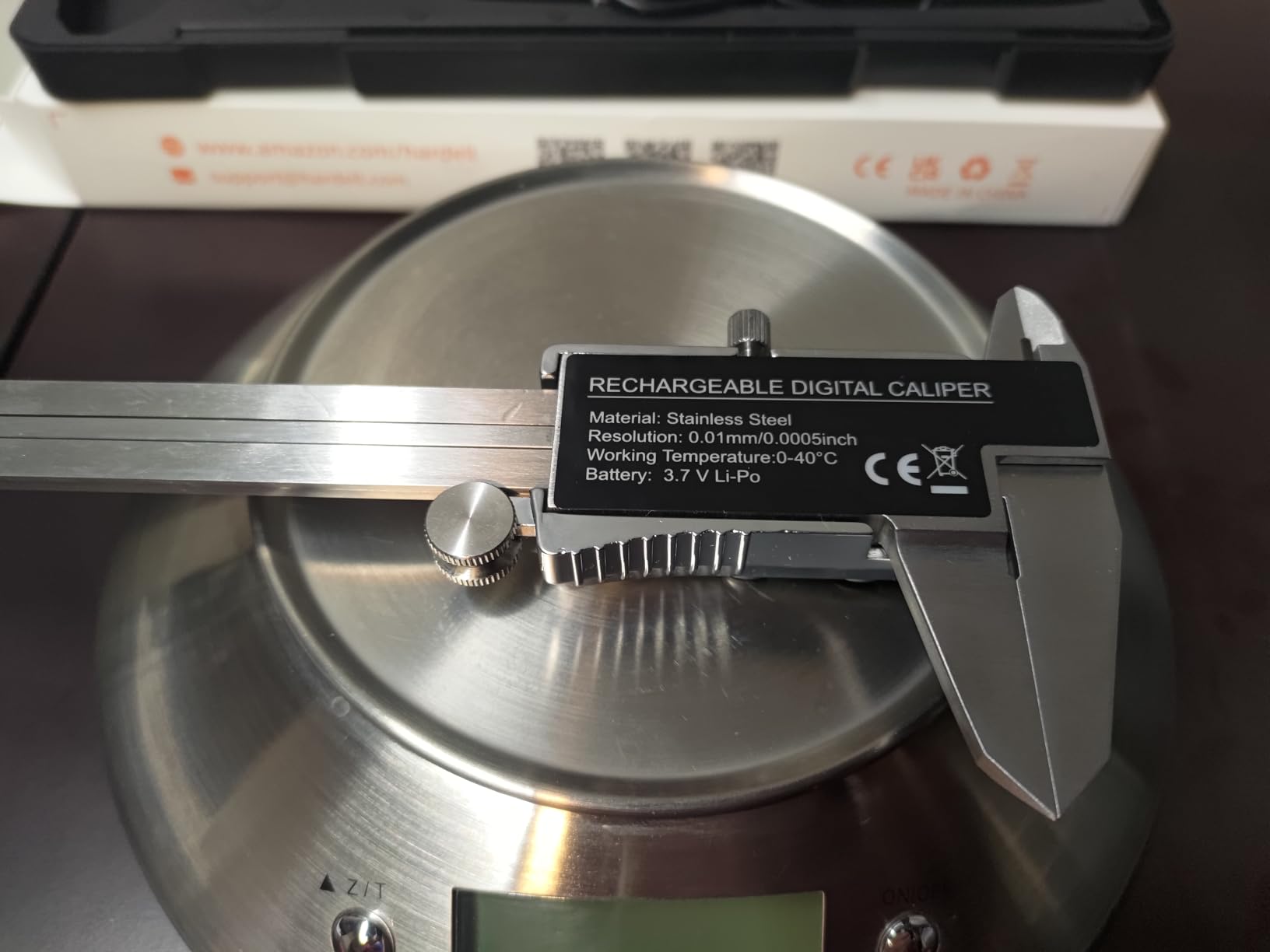HARDELL Digital Caliper 8 Inch, Rechargeable All Metal W/Backlight Screen customer photo 2