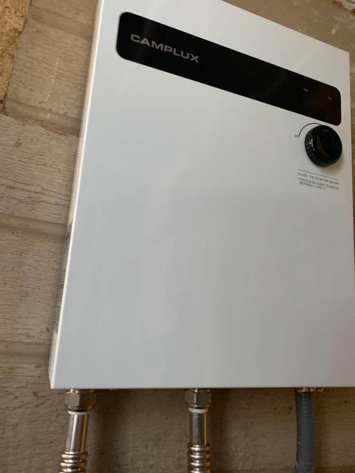 CAMPLUX Electric Tankless Water Heater, 3.5kW at 120 Volts Point of Use Water Heater with Self Modulating Technology, Must HardWird Requiring 10AWG Wire customer photo 2