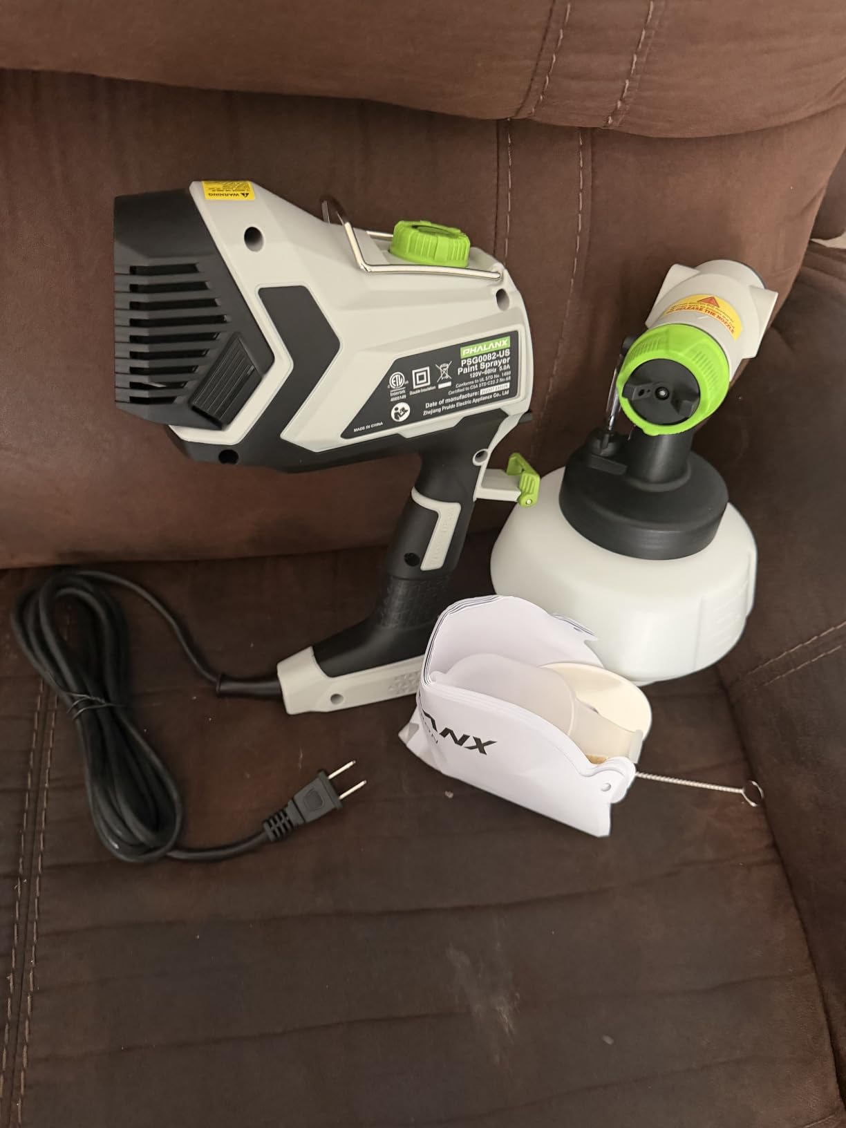 PHALANX Electric HVLP Paint Sprayer for House Cabinets Furniture Fences customer photo 2