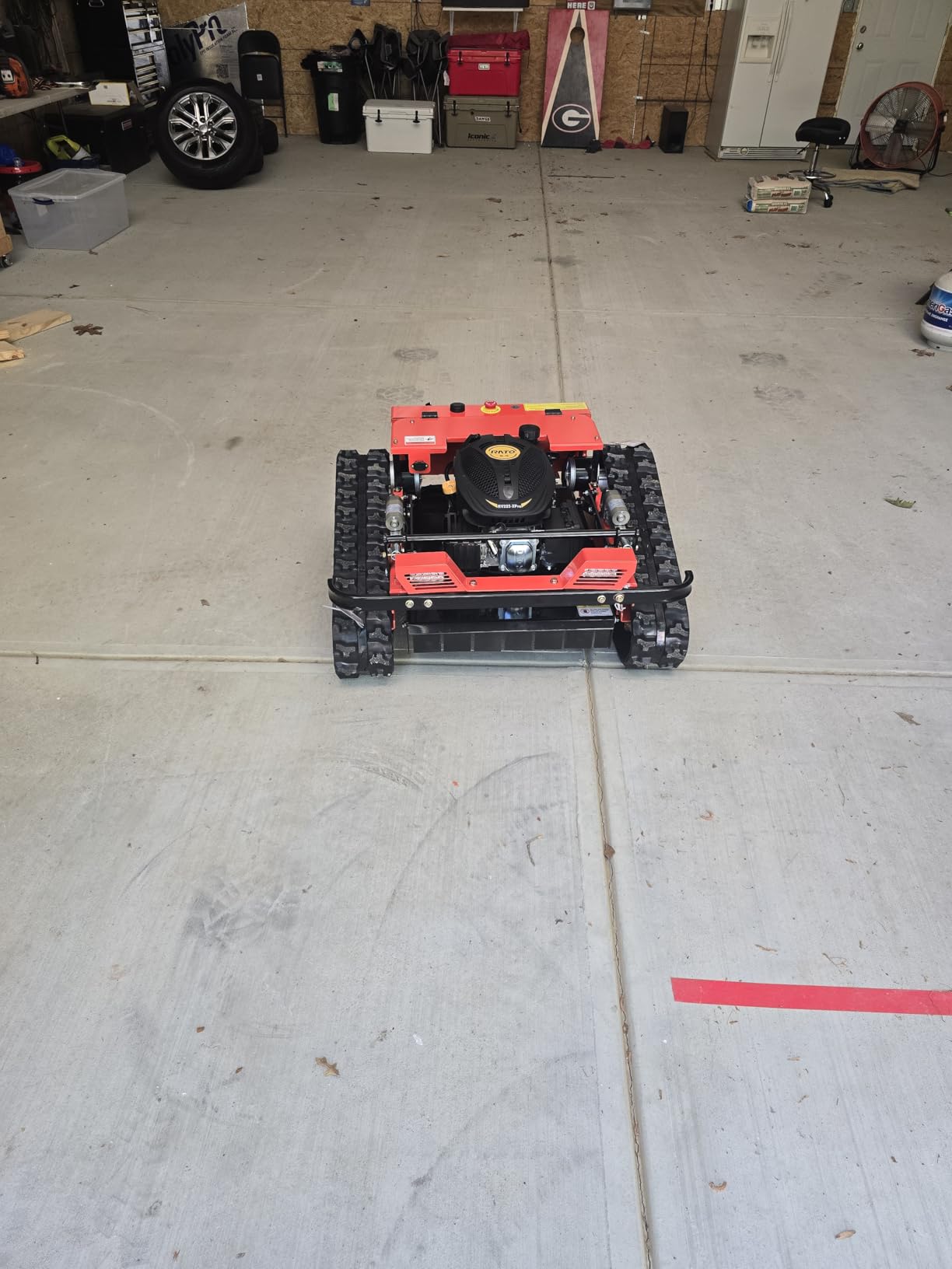 Infront Remote Control Lawn Mower with Enclosed Cabin, 55° Slope Climbing customer photo 2