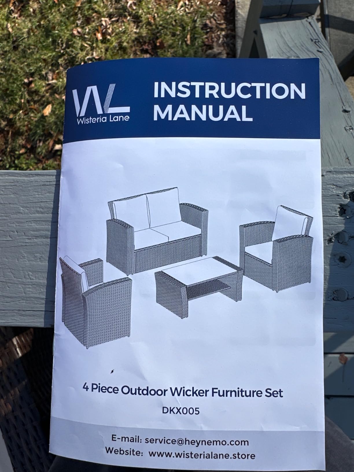 Patio Sectional Furniture Set, Wicker Outdoor Furniture Set for All-Weather customer photo 1