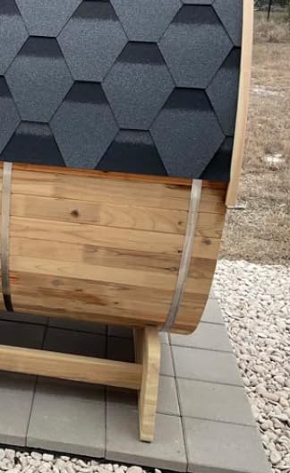 Premium 2 Person Cedar Barrel Sauna for Outdoor Backyard customer photo 1