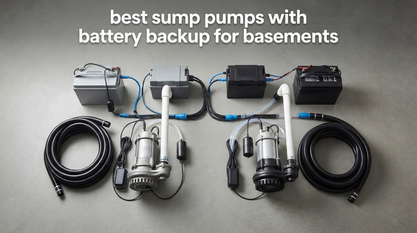 best sump pumps with battery backup for basements