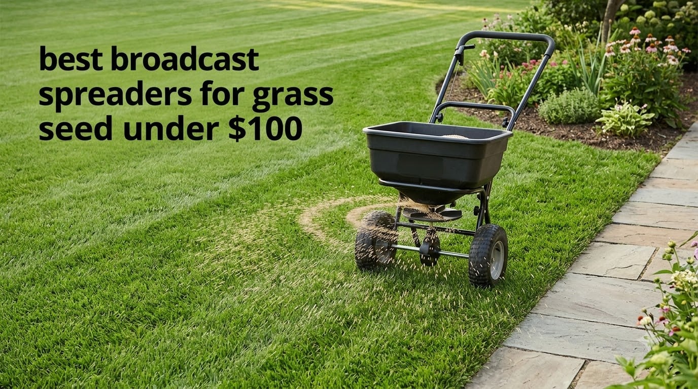 best broadcast spreaders for grass seed under $100