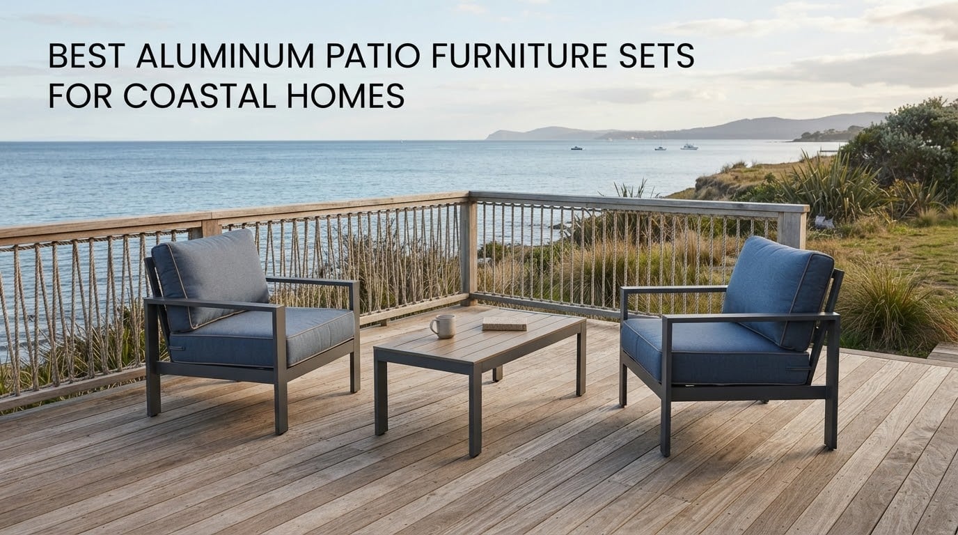 best aluminum patio furniture sets for coastal homes
