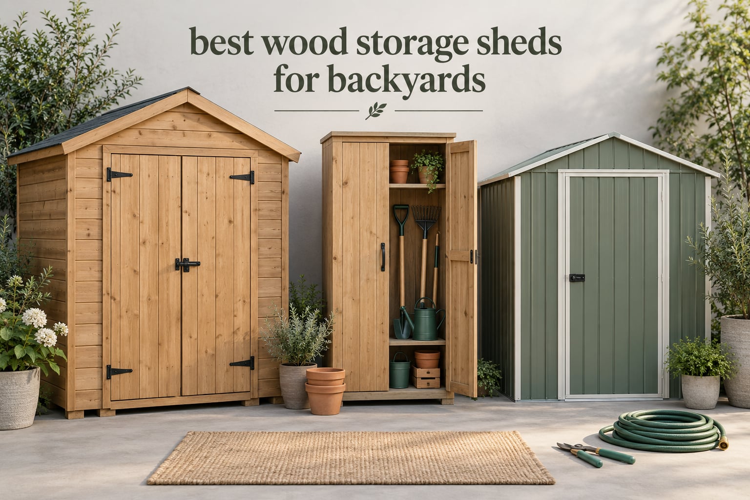 best wood storage sheds for backyards